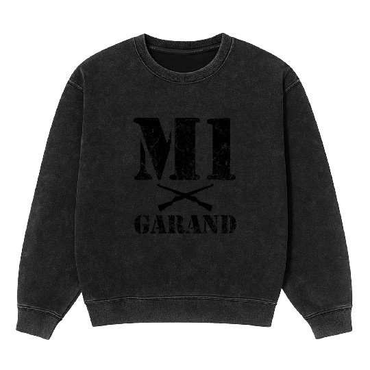 Wwii Gun Enthusiast M1 Garand Military History Mineral Wash Sweatshirts