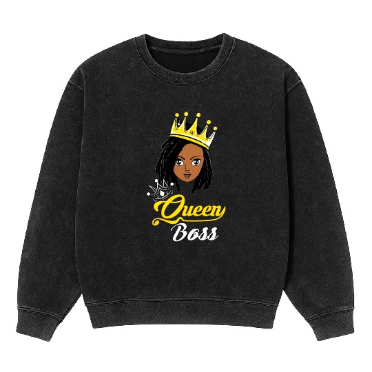 Queen Boss Mineral Wash Sweatshirts
