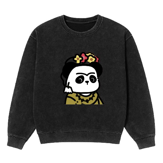 Frida Kahlo D83D DC3CGiant Panda Mineral Wash Sweatshirts