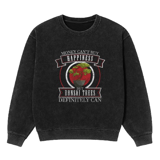Bonsai Gardener Relaxation Environment Mineral Wash Sweatshirts