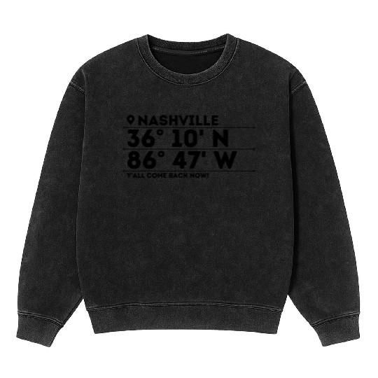 Nashville: Music City, USA Mineral Wash Sweatshirts