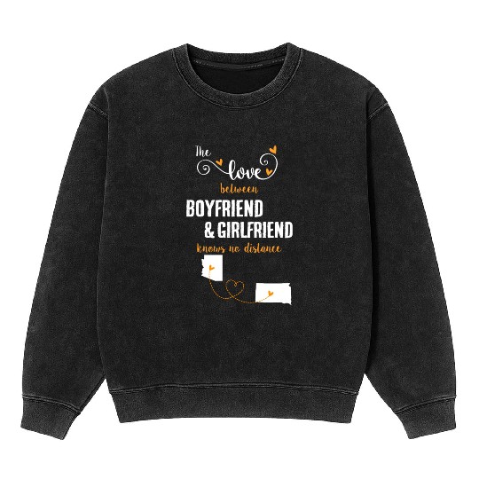 Love Between BF And GF Arizonna To South Dakota Mineral Wash Sweatshirts