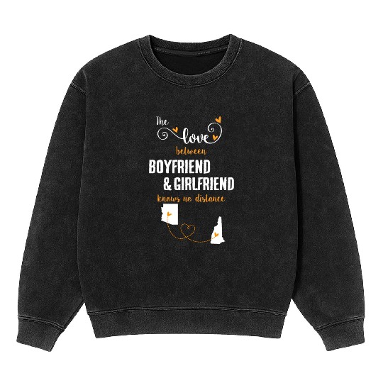 Love Between BF And GF Arizonna To New Hampshire Mineral Wash Sweatshirts