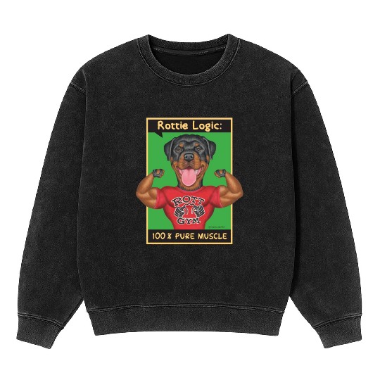 Rottweiler Logic Mineral Wash Sweatshirts
