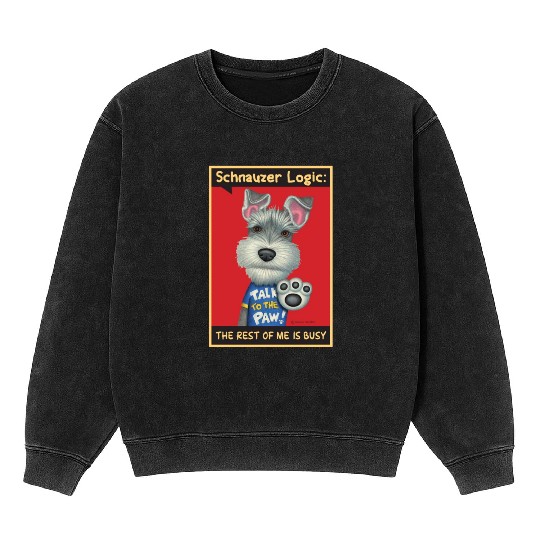 Schnauzer Logic Mineral Wash Sweatshirts