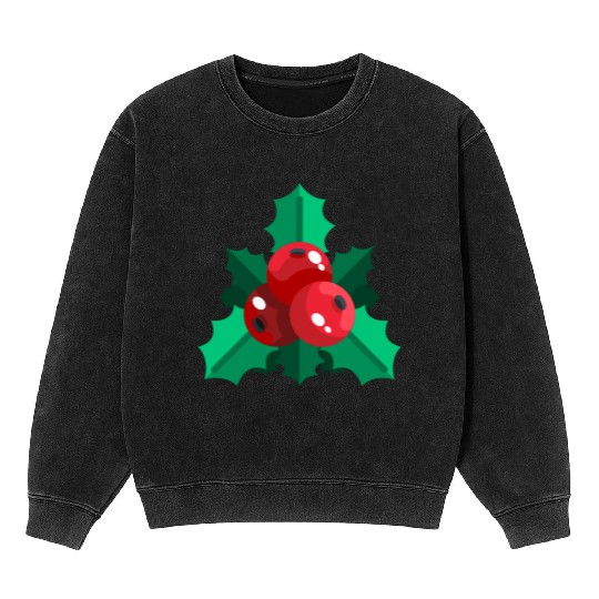 mistletoe christmas Mineral Wash Sweatshirts