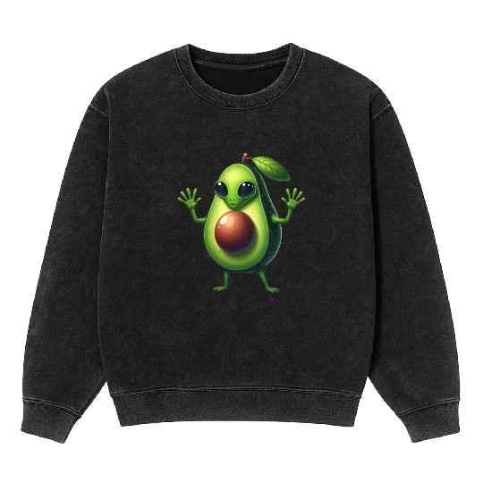 Avocado alien Mineral Wash Sweatshirts