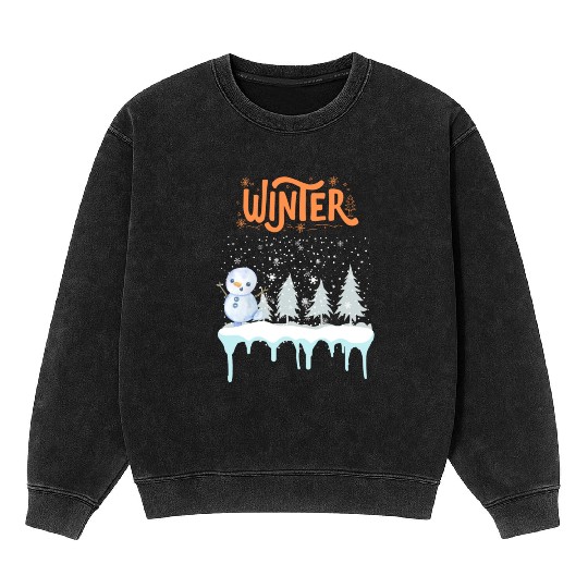 Winter Season Mineral Wash Sweatshirts