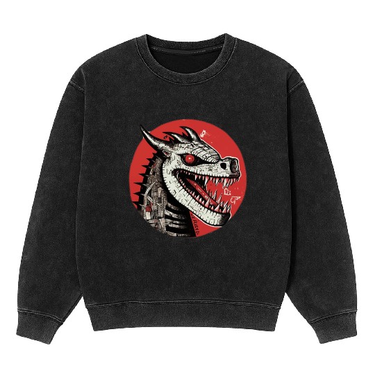 Unleash the Dragon: Limited Edition Streetwear Mineral Wash Sweatshirts