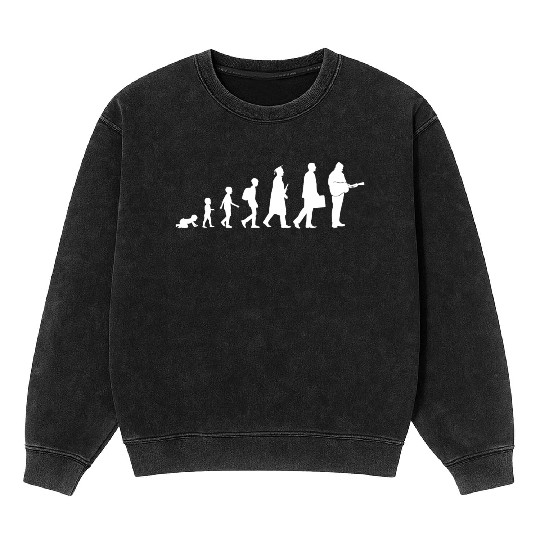 Kid to Guitar Player Mineral Wash Sweatshirts