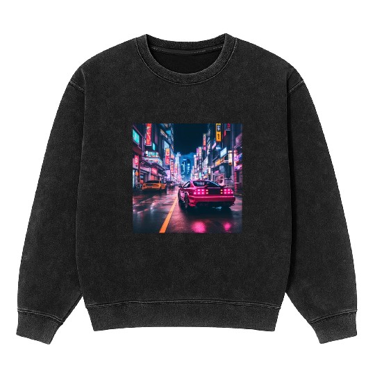 Vaporwave Tokyo Mineral Wash Sweatshirts