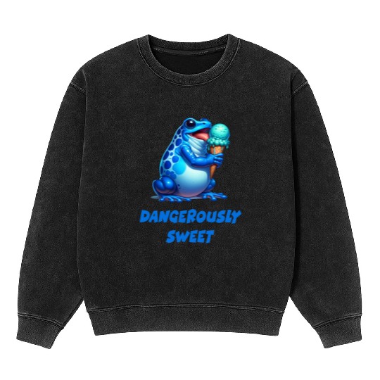 Poison dart frog Mineral Wash Sweatshirts