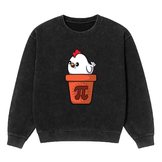 Chicken Pot Pie Pi Day Math Equations Mineral Wash Sweatshirts