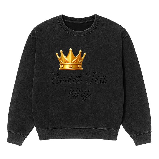 sweet tea king Mineral Wash Sweatshirts