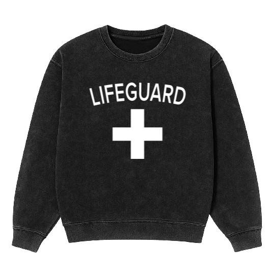 Emp-Lifeguard-Design.Lifeguard Outfit Gift. Mineral Wash Sweatshirts