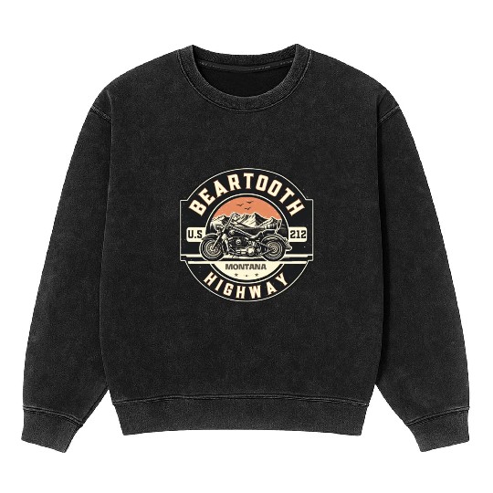 Beartooth Highway US 212 Mineral Wash Sweatshirts