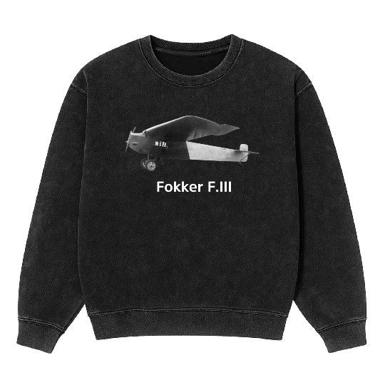 Fokker Aircraft Mineral Wash Sweatshirts