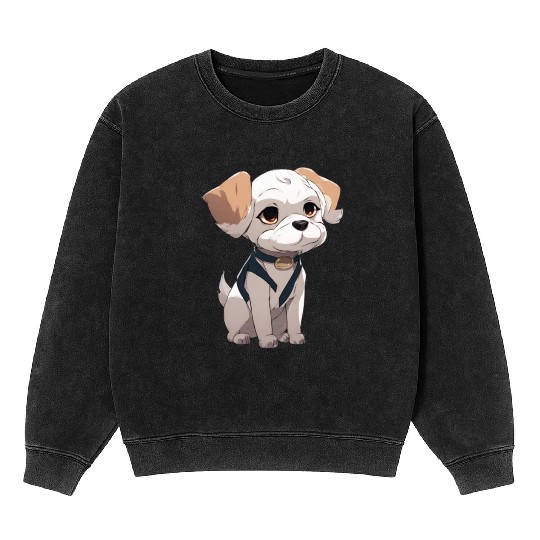 "Golden Retriever Devotion: Embracing Loyalty Mineral Wash Sweatshirts