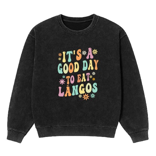 Langos Hungarian Cuisine Mineral Wash Sweatshirts