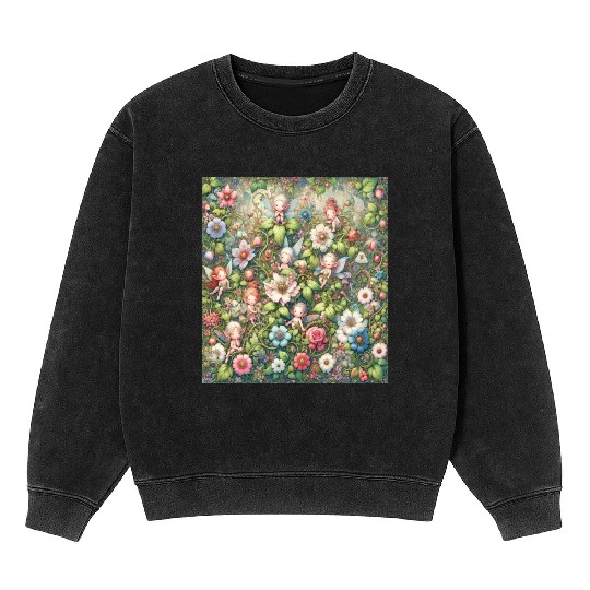 Fantasy Faerie s Blossom Mineral Wash Sweatshirts