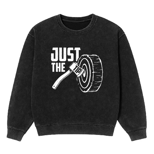 Axe Throwing Just The Tip Mineral Wash Sweatshirts