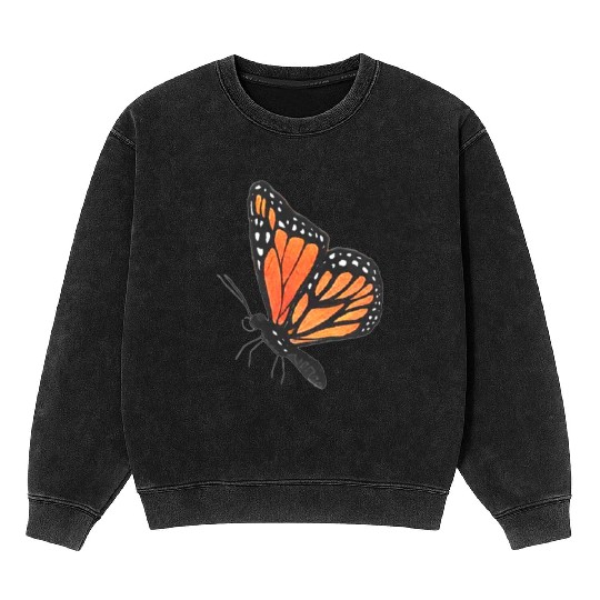 Monarch butterfly 1 Mineral Wash Sweatshirts