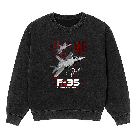 Lockheed Martin F-35 Lightning II Mineral Wash Sweatshirts
