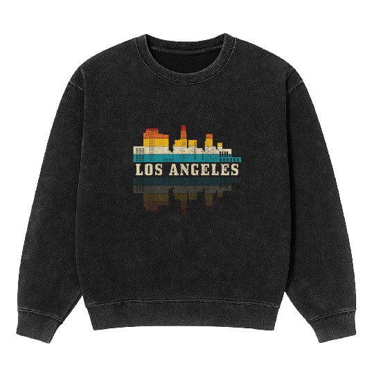 Los Angeles California LA Gift Mineral Wash Sweatshirts