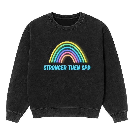Stronger Than SPD Awareness Disorder Toddler Mineral Wash Sweatshirts