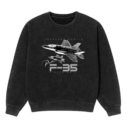 Lockheed Martin F-35 Lightning II Mineral Wash Sweatshirts