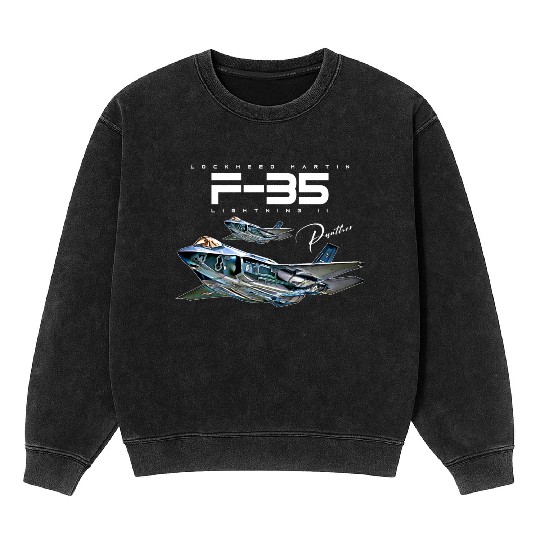 Lockheed Martin F-35 Lightning II Mineral Wash Sweatshirts