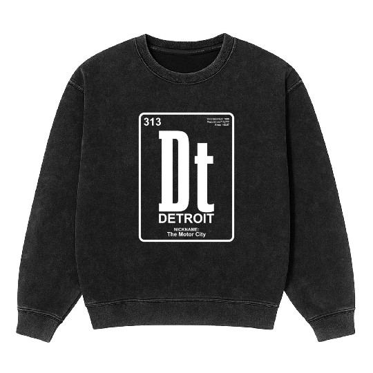 Detroit Michigan Motor City USA Mineral Wash Sweatshirts