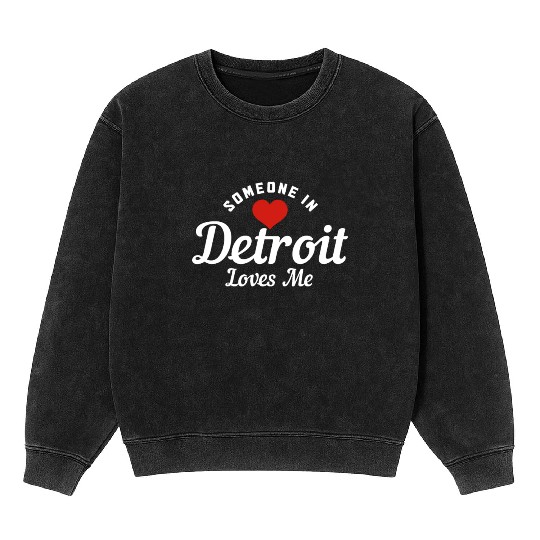 Detroit Michigan Motor City USA Mineral Wash Sweatshirts