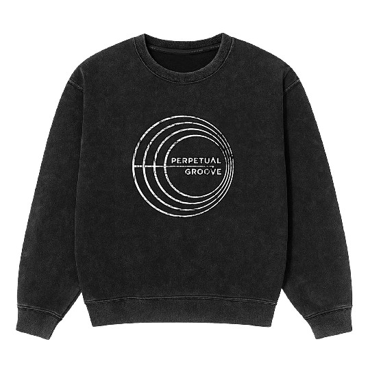 Perpetual Groove Band Spiral Art Mineral Wash Sweatshirts