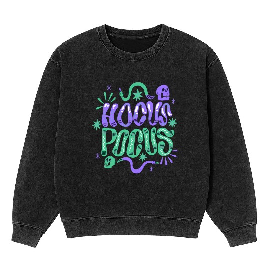 hocus pocus Mineral Wash Sweatshirts