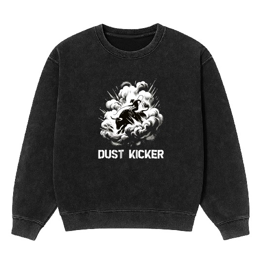 Rodeo Bull Riding Livestock Show Farmer Cattle Mineral Wash Sweatshirts