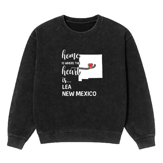 Lea County New Mexico Is Where My Heart Is Gift Mineral Wash Sweatshirts