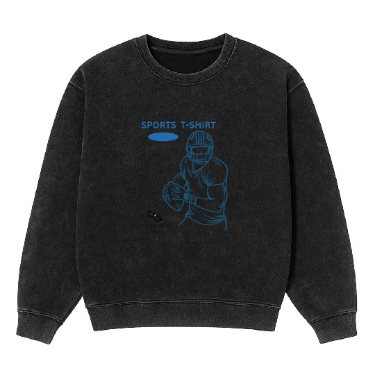 FOOTBALL "SPORTS Mineral Wash Sweatshirts" BY Tavia Linen
