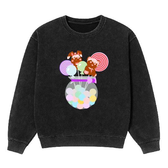 CIRCUS IN SPRING: CIRCUS CANDY JAR Mineral Wash Sweatshirts