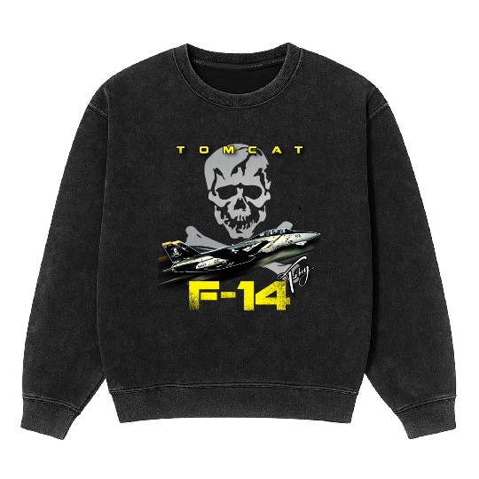 F-14 Tomcat Fighterjet Mineral Wash Sweatshirts