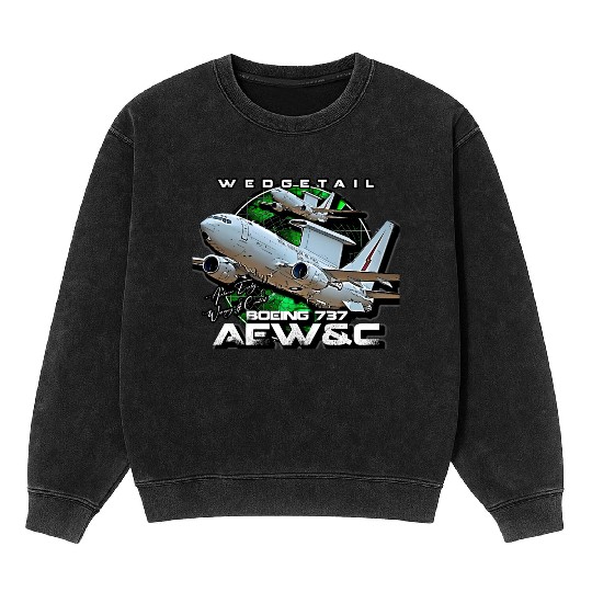 E-7 Wedgetail wea Royal Australian Air Forc Mineral Wash Sweatshirts