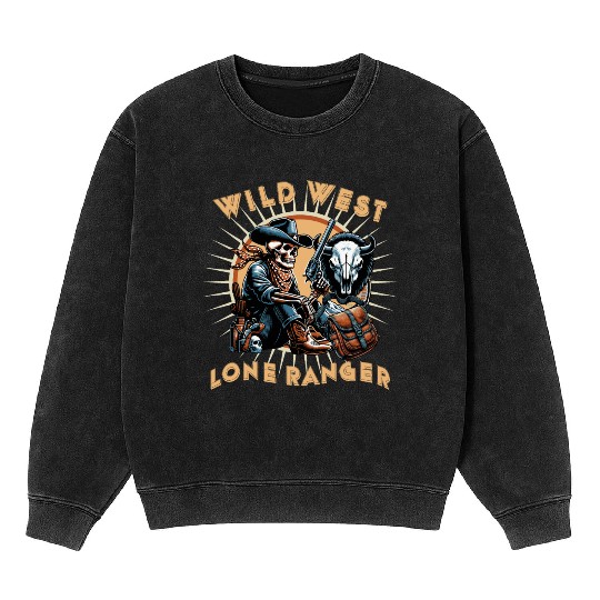 WILD WEST LONE RANGER Mineral Wash Sweatshirts