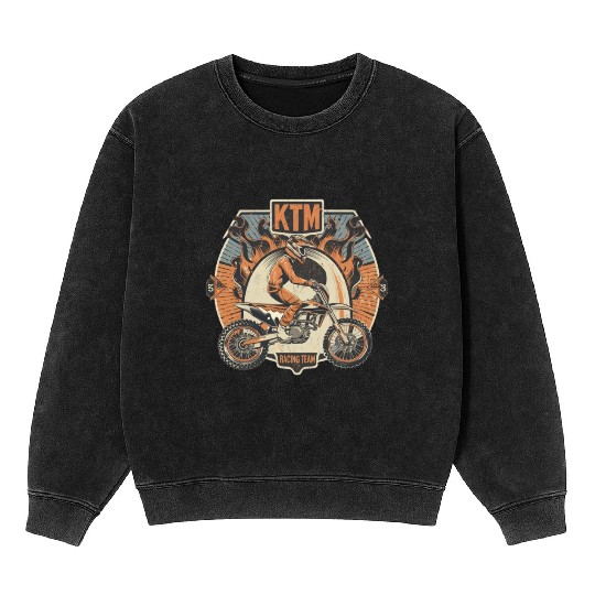 ktm racing team Mineral Wash Sweatshirts