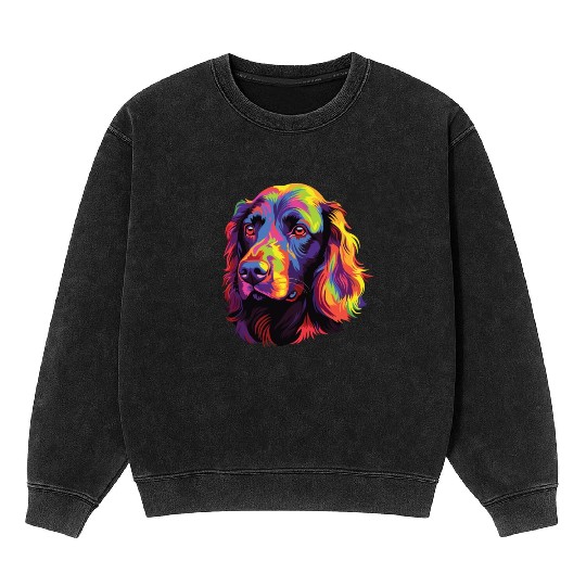 Watercolor Colorful Boykin Spaniel Mineral Wash Sweatshirts