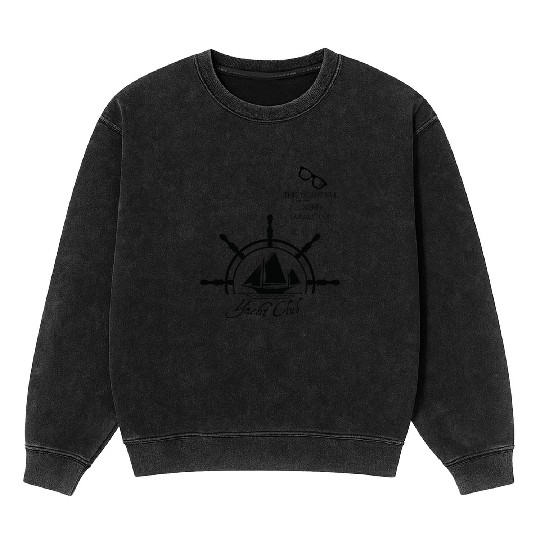 YACHT CLUB Design by Tavia Linen Mineral Wash Sweatshirts