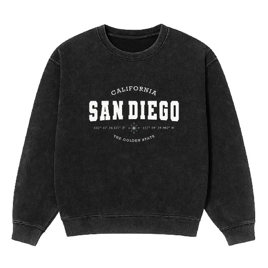 San Diego (CA) USA Mineral Wash Sweatshirts