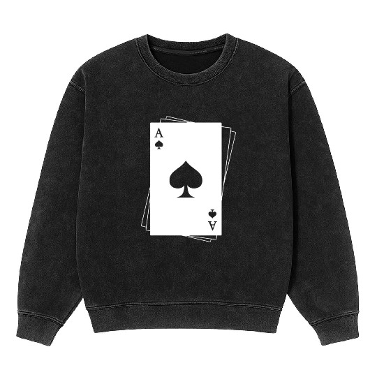 Ace of Spades Mineral Wash Sweatshirts