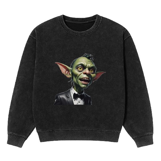 Green Goblin with Tuxedo Mineral Wash Sweatshirts