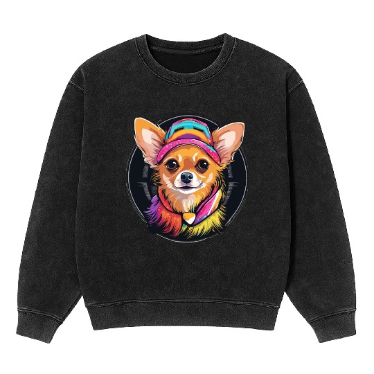 Chihuahua Mineral Wash Sweatshirts
