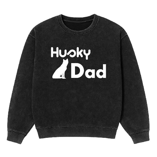 Husky Dad Mineral Wash Sweatshirts